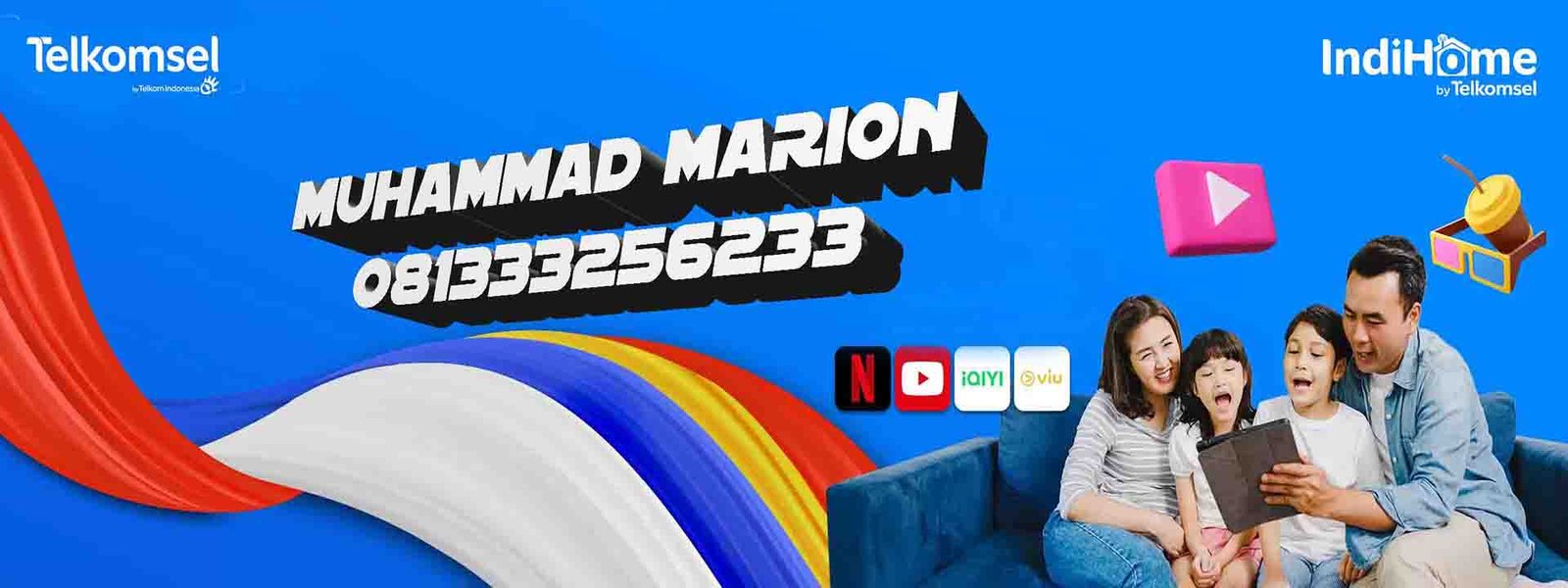 Sales IndiHome By Telkomsel: 081333256233